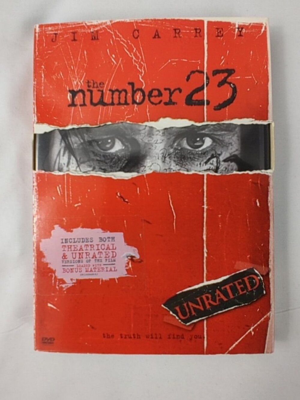 The Number 23 - 2007- Unrated - Thriller - DVD w/slipcover - Used